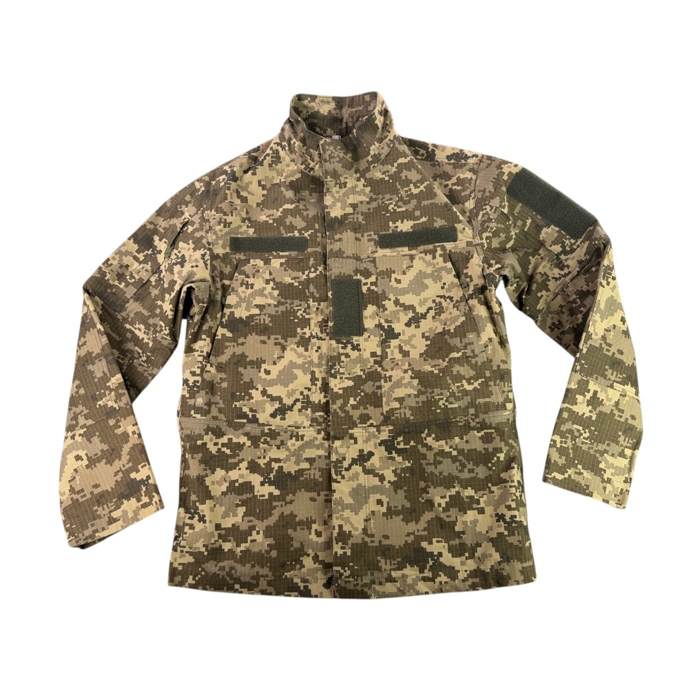 Ukrainian Army MM-14 Pixel Camo Combat Jacket Mens 50 M ZSU AFU Brave+1 Ripstop